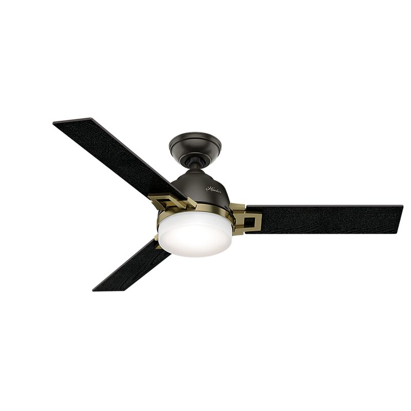 Hunter Fan 48" Leoni 3-Blade Ceiling Fan with Remote and Light Kit